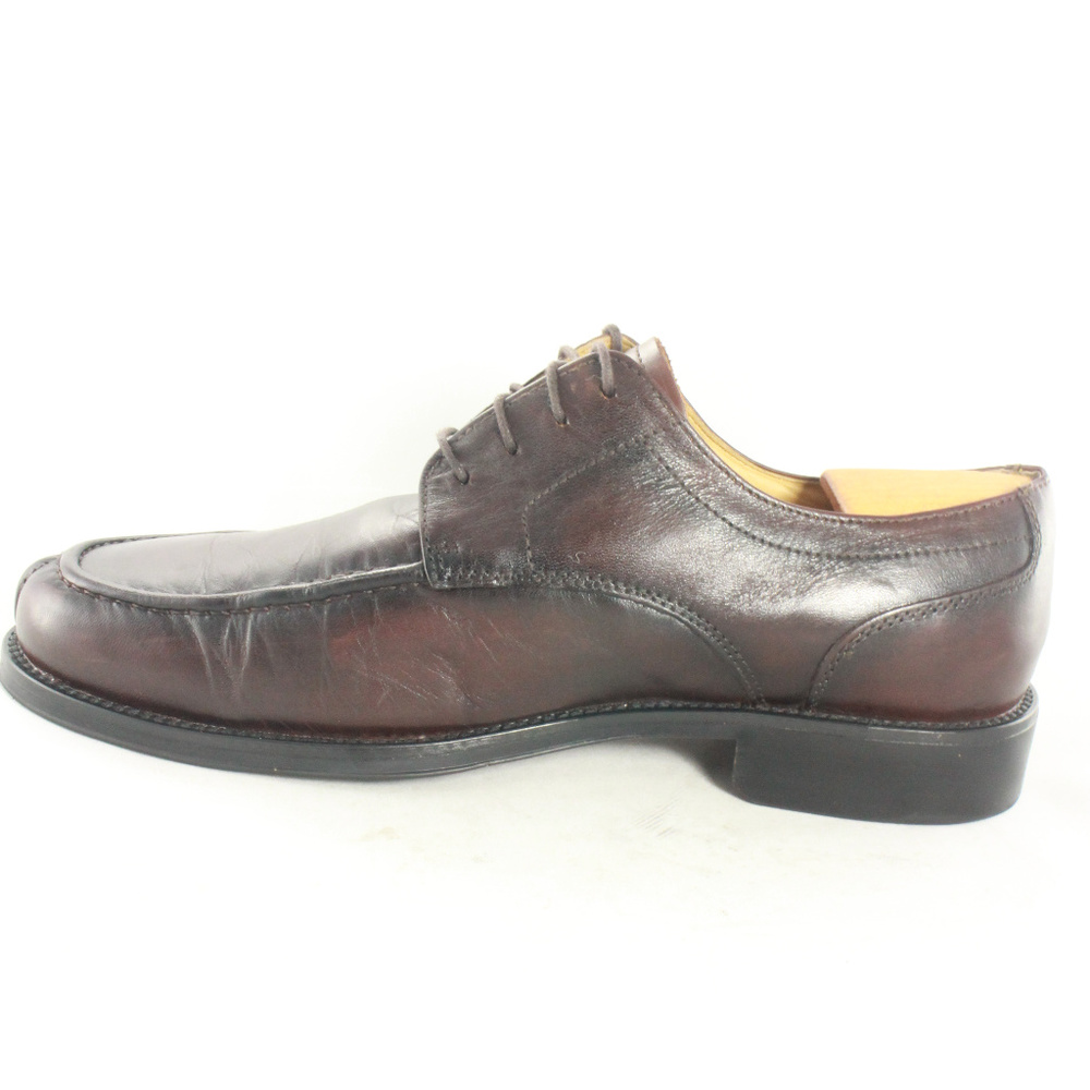 DOCKERS Premium Burgundy Leather Oxfords 10 Wide - Picture 5 of 8